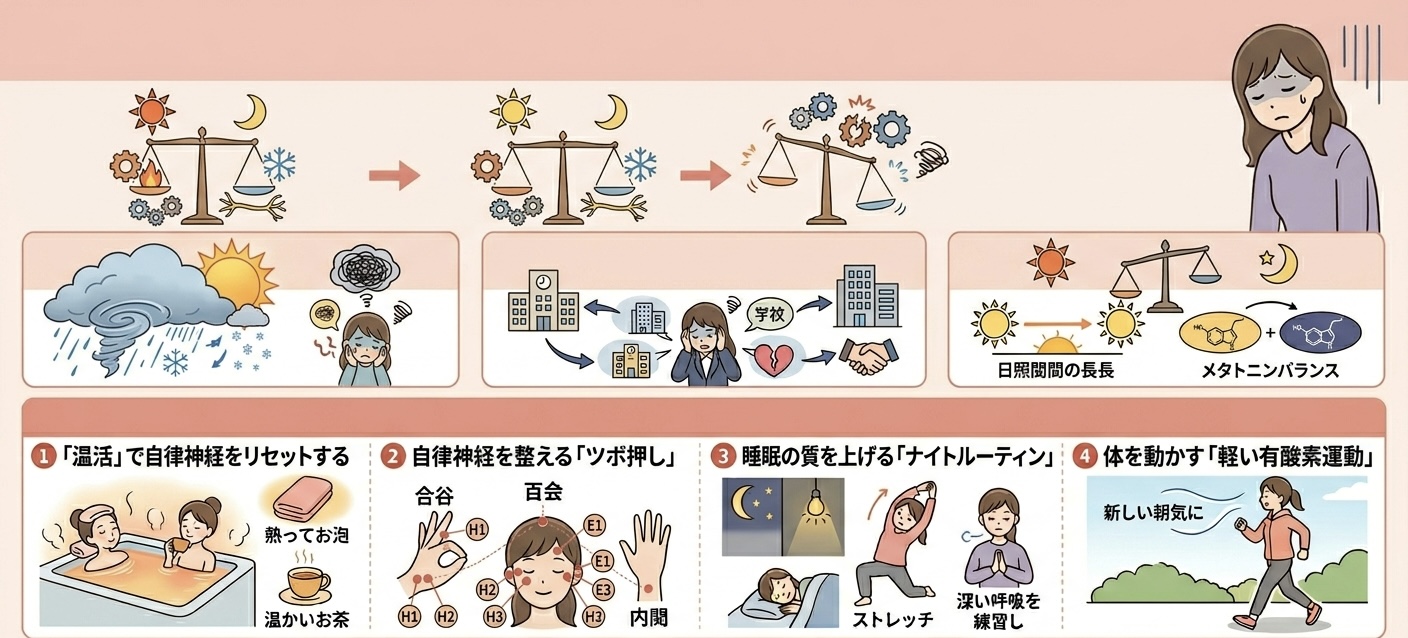 春バテの原因と対策を鍼灸師マッサージ師が徹底解説