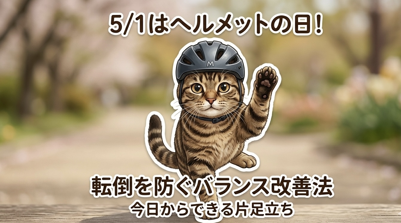 5/1はヘルメットの日！転倒を防ぐバランス改善法